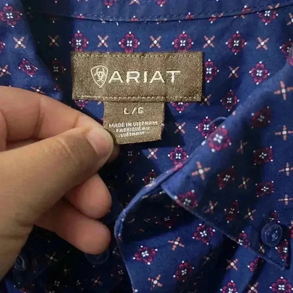 MENS ARIAT TANKSON CLSSC LS SHRT MULTI - Picture 8 of 8